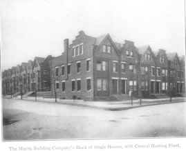 The Morris Company's Block of Single Houses,
with Central Heating Plant (*remainder cut off).