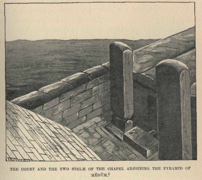 171.jpg the Court and The Two Stel of The Chapel Adjoining the Pyramid of Mdm 