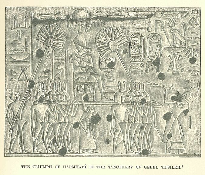 131.jpg the Triumph Op Harmhab in The Sanctuary of Gebel Silsileh 