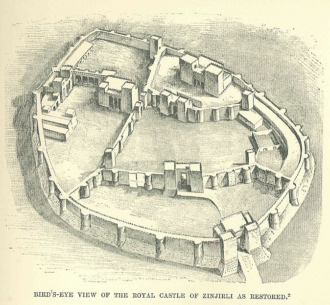 227.jpg Bird's-eye View of the Royal Castle Of Zinjirli As Restored 