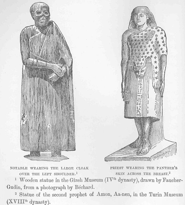 068.jpg Notable Wearing the Large Cloak over The Left
Shoulder. 1; and Priest Wearing the Panther's Skin Across The Breast. 2 
