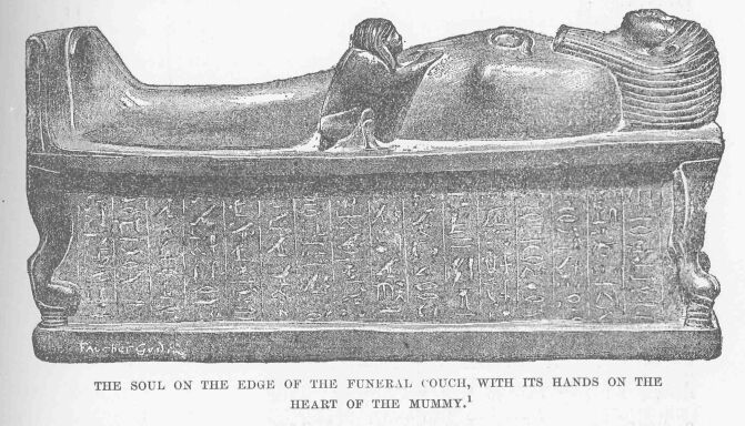 285.jpg the Soul on The Edge of The Funeral Couch, With
Its Hands on the Heart of The Mummy. 1 
