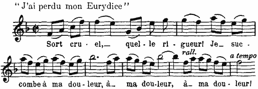 J'ai perdu mon Eurydice