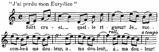 J'ai perdu mon Eurydice