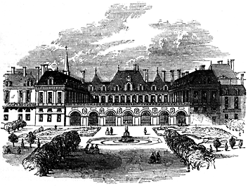 Exterior of a palace.