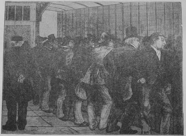 PRISONERS WAITING TRIAL, AT NEWGATE, RECEIVING VISITORS.