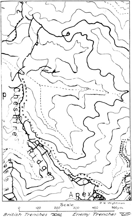 The Front Line on Cheshire Ridge