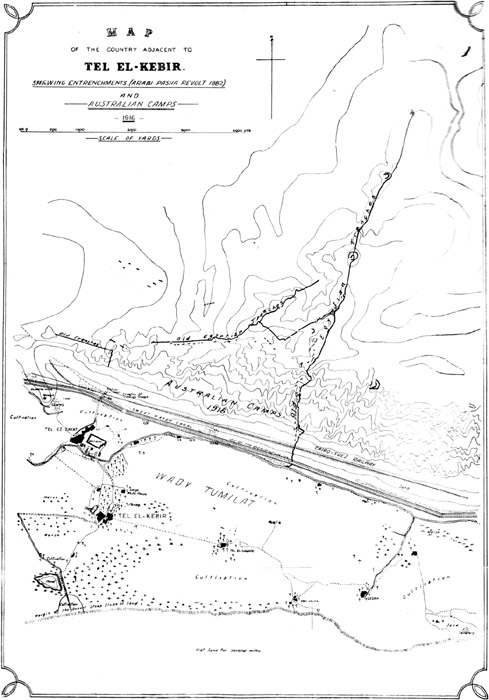 MAP OF THE COUNTRY ADJACENT TO TEL EL-KEBIR