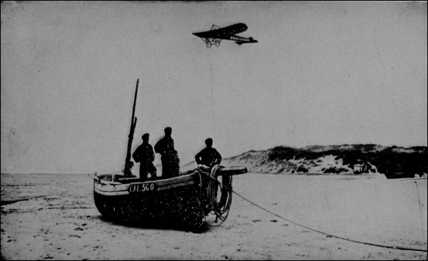 De Lesseps in a Blriot Crossing the Channel