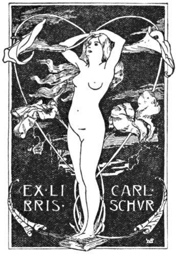 Book-Plate of Mr. Carl Schur